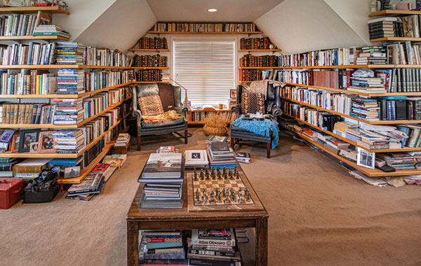 A cozy nook filled with books